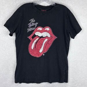 Cotton On The Rolling Stones Graphic T-Shirt‎ Classic Tee Black Large